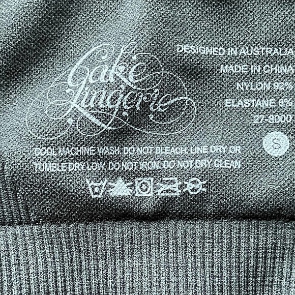 NEW CAKE LINGERIE WOMEN'S BLACK ROCK CANDY SEAMLESS SOFT NURSING BRA SIZE S - Picture 9 of 12